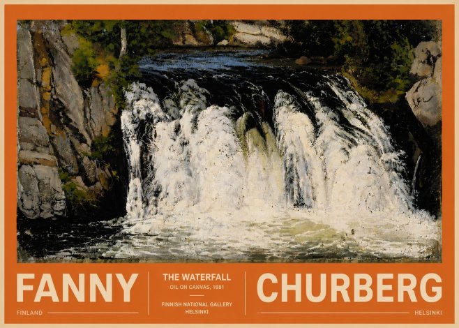 Fanny Churberg The Waterfall No5 - Affiche