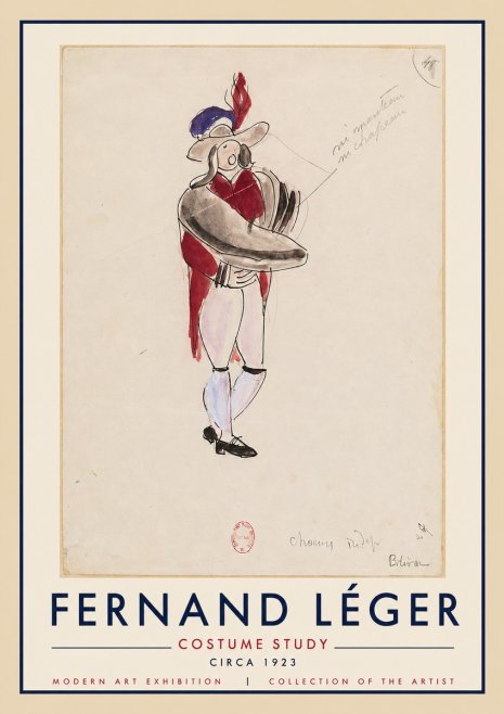 Fernand Léger Costume Study I No4 - Affiche