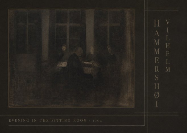 Vilhelm Hammershøi Evening in the Sitting Room No4 - Affiche