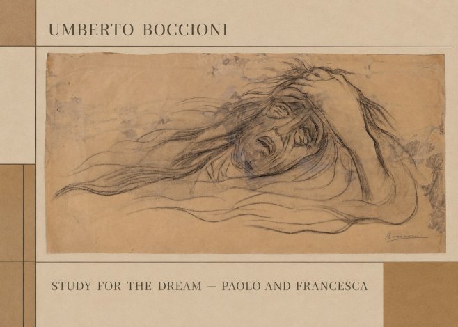 Umberto Boccioni Study for the Dream — Paolo and Francesca No3 - Affiche