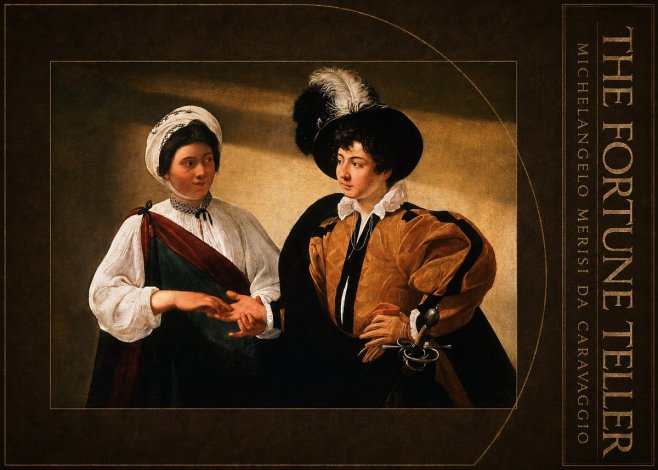 Michelangelo Merisi da Caravaggio The Fortune Teller III No3 - Affiche