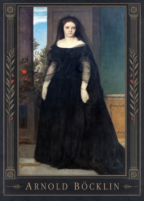 Arnold Böcklin Portrait of Mrs. Böcklin No1 - Affiche
