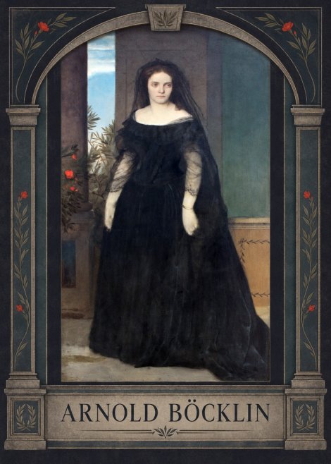 Arnold Böcklin Portrait of Mrs. Böcklin No3 - Affiche