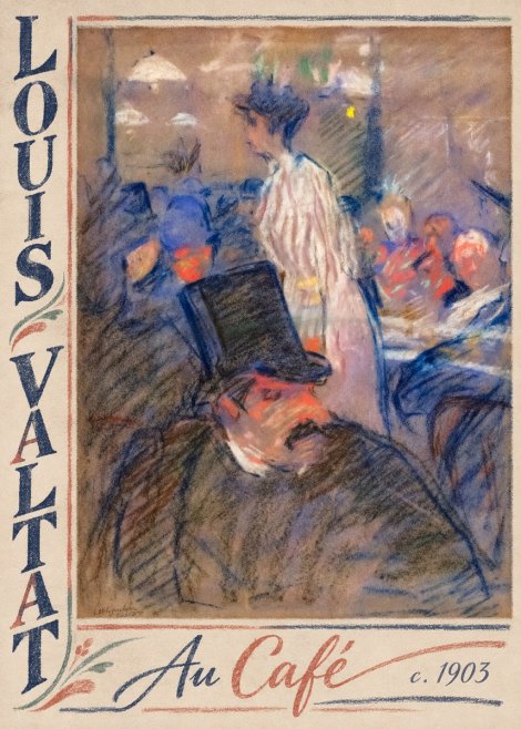 Louis Valtat Au Café No2 - Affiche