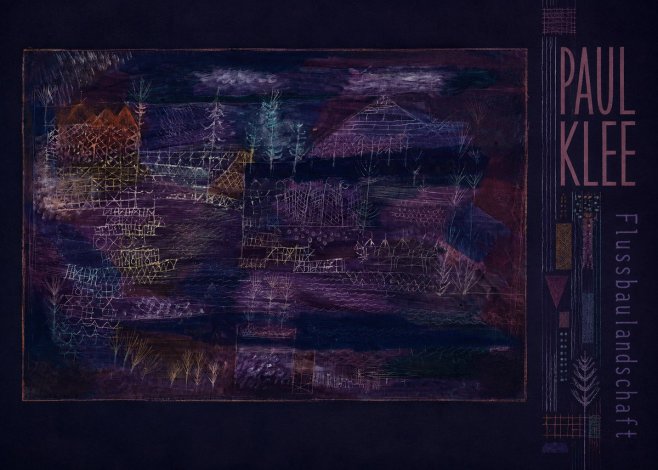 Paul Klee Flussbaulandschaft No3 - Affiche