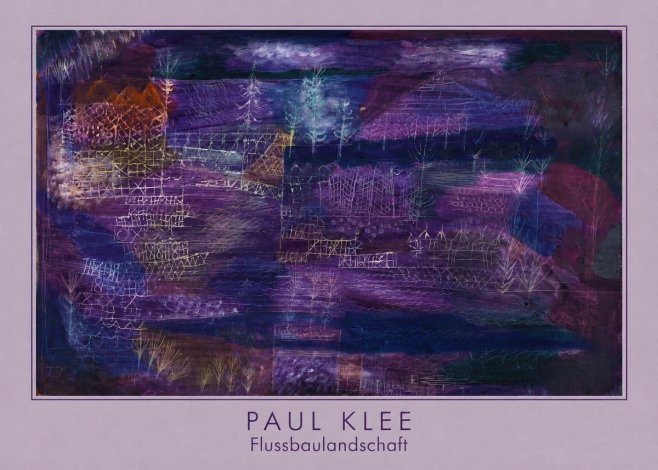 Paul Klee Flussbaulandschaft No5 - Affiche
