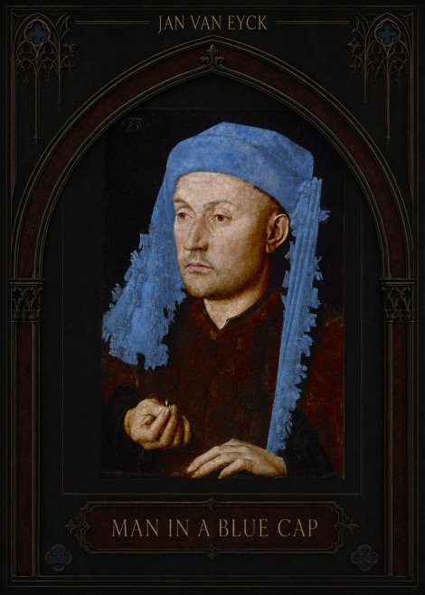 Jan van Eyck Man in a Blue Cap I No3 - Affiche