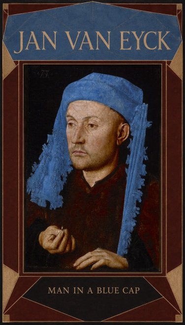 Jan van Eyck Man in a Blue Cap I No6 - Affiche