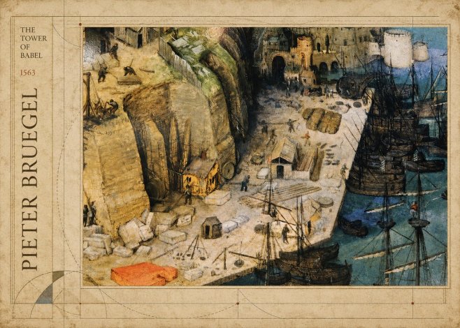 Pieter Bruegel The Tower of Babel XVIII No2 - Affiche