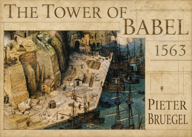 Pieter Bruegel The Tower of Babel XVIII No4 - Affiche