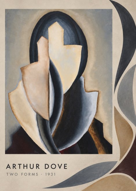 Arthur Dove Two Forms No3 - Affiche