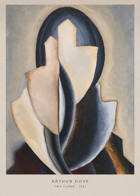 Arthur Dove Two Forms No6 - Affiche