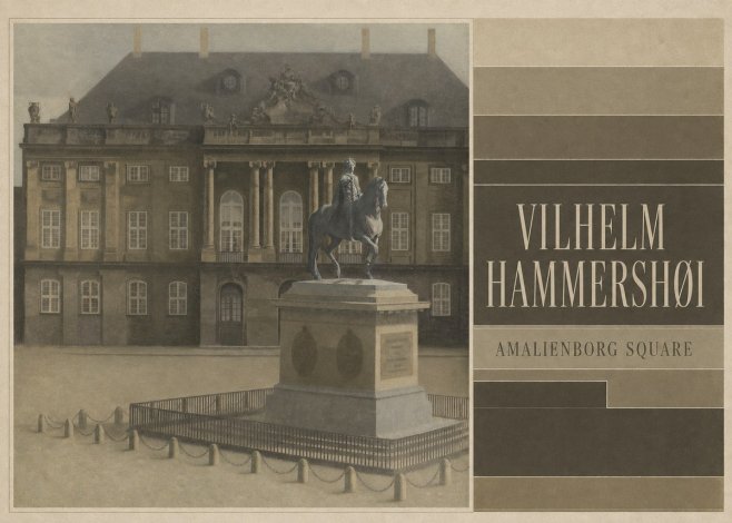 Vilhelm Hammershøi Amalienborg Square II No4 - Affiche