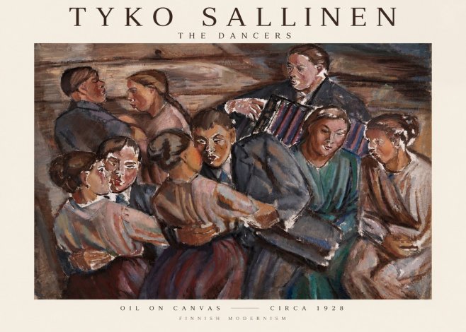 Tyko Sallinen The Dancers No1 - Affiche