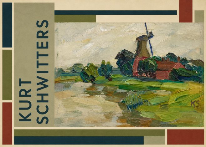 Kurt Schwitters Landscape with Windmill No4 - Affiche