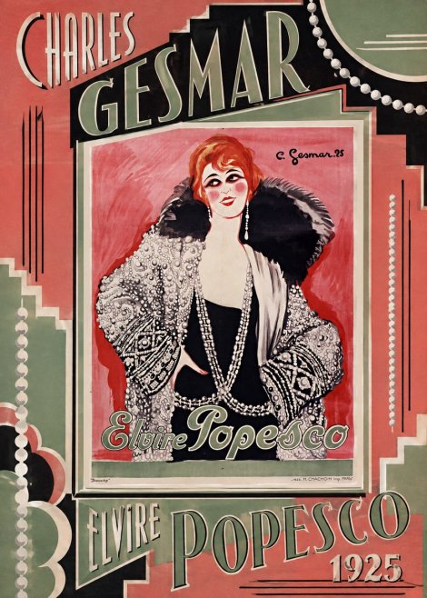 Charles Gesmar Elvire Popesco II No2 - Affiche