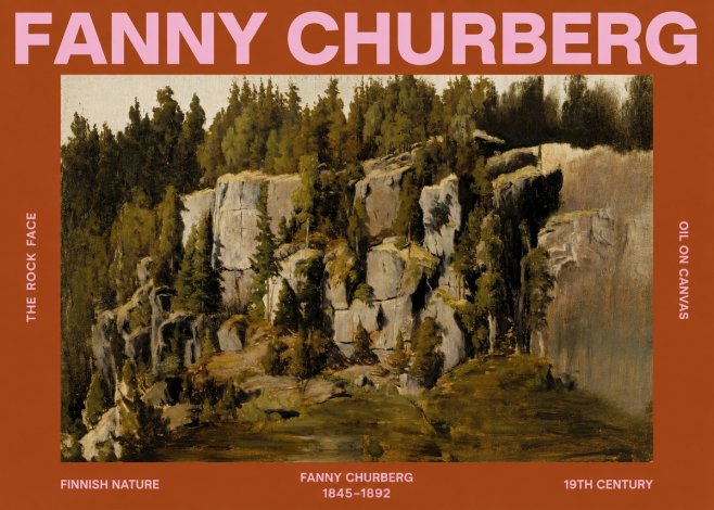 Fanny Churberg The Rock Face No2 - Affiche
