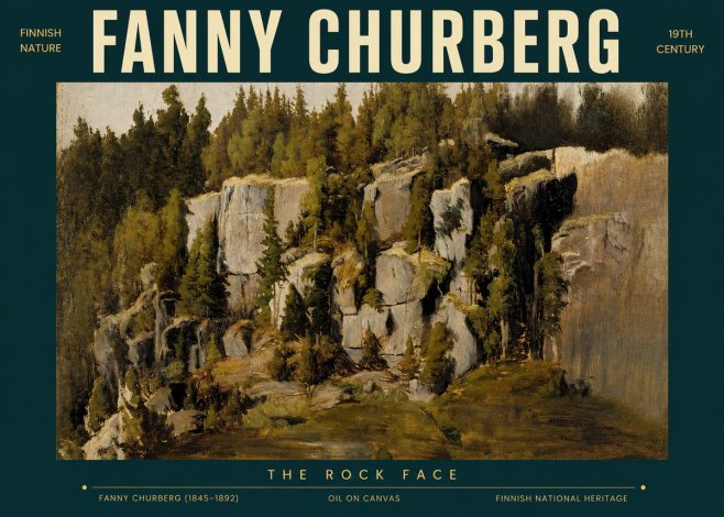 Fanny Churberg The Rock Face No3 - Affiche