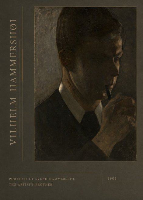 Vilhelm Hammershøi Portrait of Svend Hammershøi, the Artist's Brother No2 - Affiche