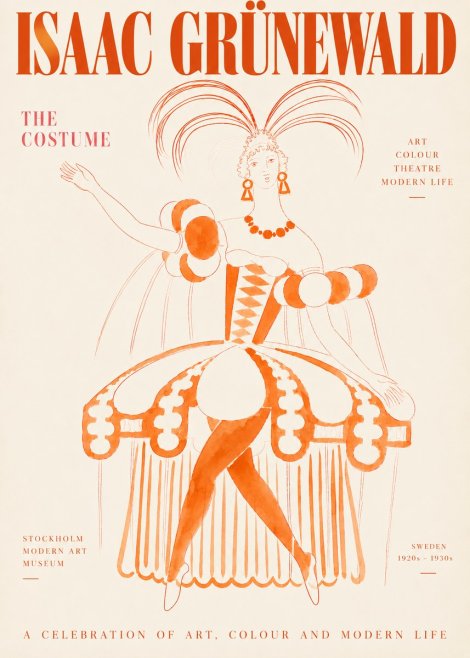 Isaac Grünewald The Costume II No3 - Affiche
