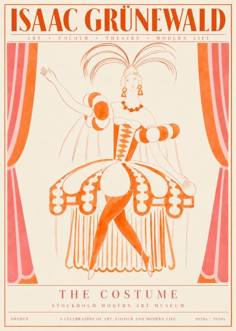 Isaac Grünewald The Costume II No4 - Affiche