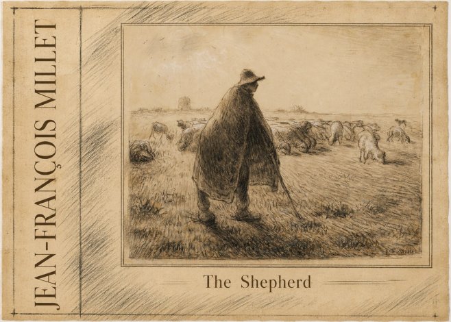 Jean-François Millet The Shepherd No2 - Affiche