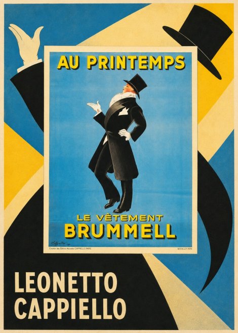 Leonetto Cappiello Au Printemps Le Vêtement Brummell No5 - Affiche