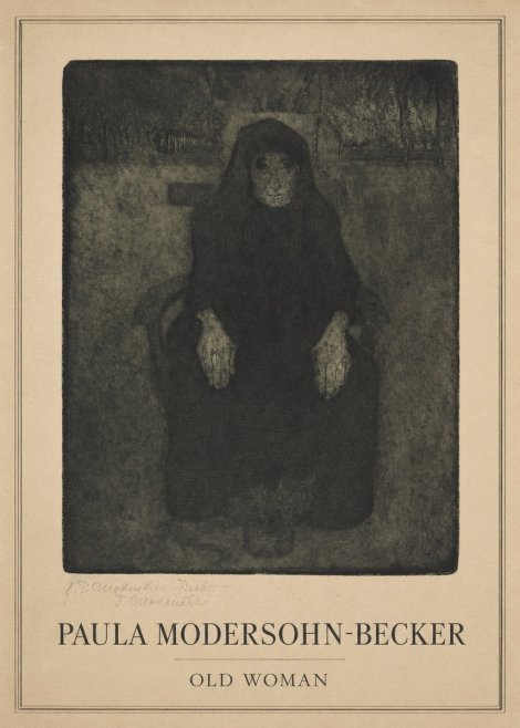 Paula Modersohn-Becker Old Woman No1 - Affiche