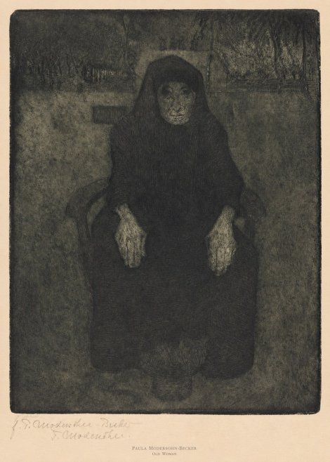 Paula Modersohn-Becker Old Woman No6 - Affiche