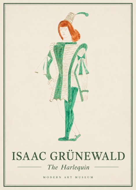 Isaac Grünewald The Harlequin No1 - Affiche