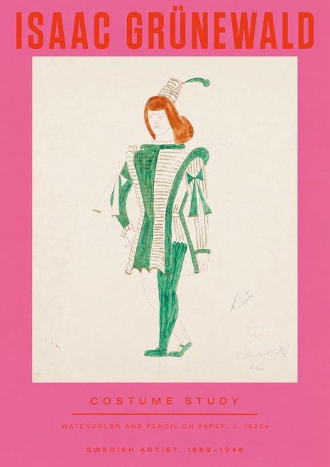 Isaac Grünewald The Harlequin No3 - Affiche