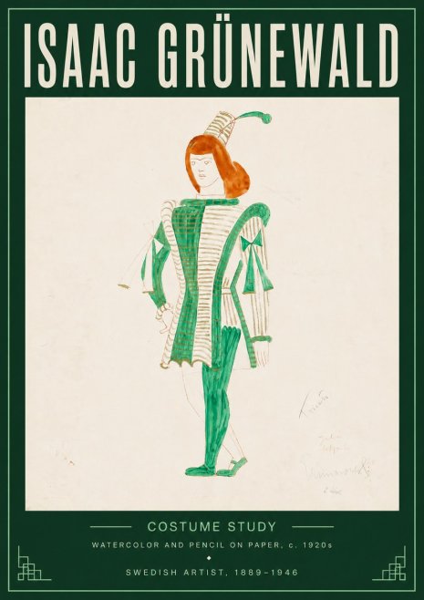 Isaac Grünewald The Harlequin No5 - Affiche