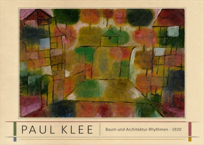 Paul Klee Baum Und Architektur-rhythmen No1 - Affiche