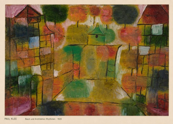 Paul Klee Baum Und Architektur-rhythmen No4 - Affiche