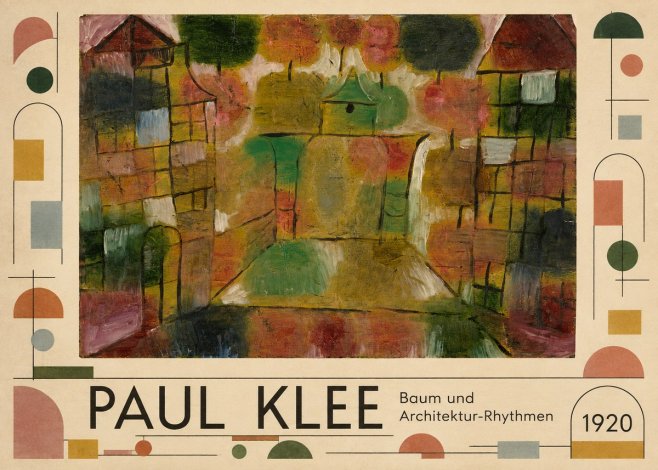 Paul Klee Baum Und Architektur-rhythmen No5 - Affiche
