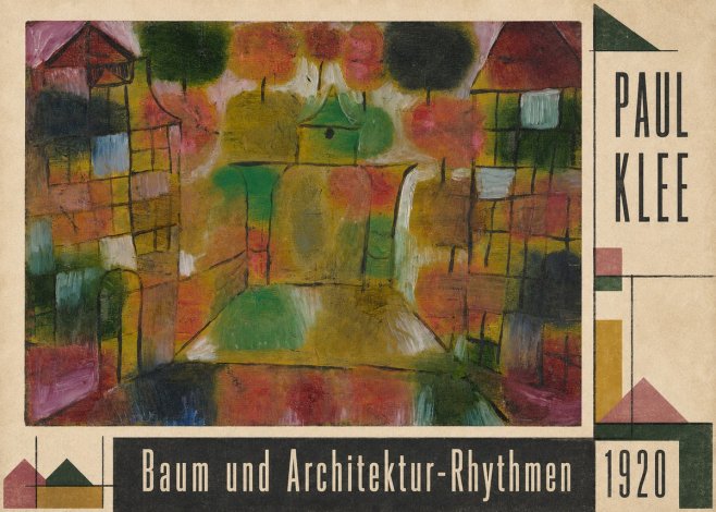 Paul Klee Baum Und Architektur-rhythmen No6 - Affiche