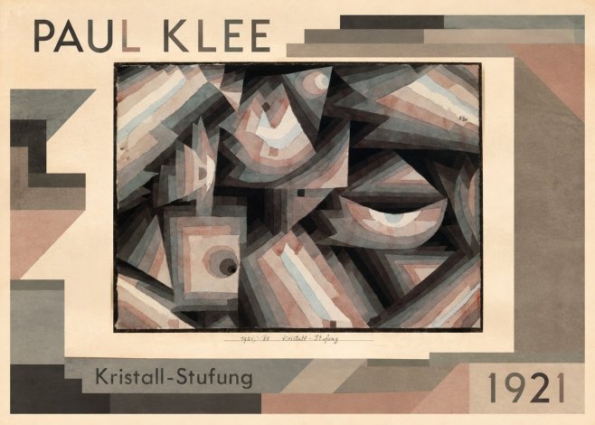 Paul Klee Kristall-stufung I No1 - Affiche
