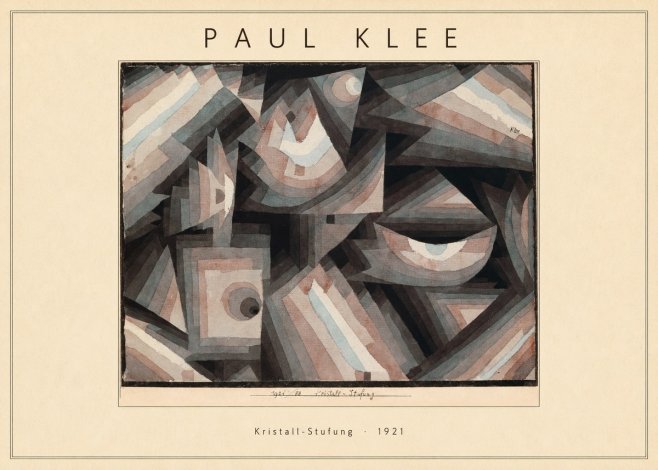 Paul Klee Kristall-stufung I No4 - Affiche