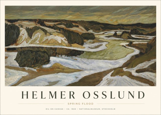 Helmer Osslund Spring Flood No1 - Affiche