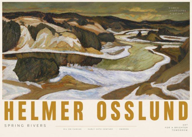 Helmer Osslund Spring Flood No6 - Affiche