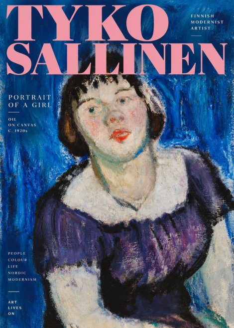 Tyko Sallinen Portrait of a Girl II No2 - Affiche