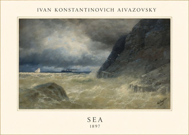 Ivan Konstantinovich Aivazovsky Sea No4 - Affiche