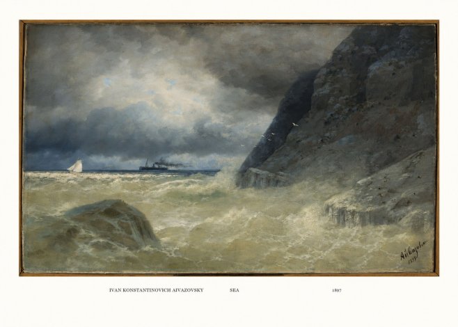Ivan Konstantinovich Aivazovsky Sea No5 - Affiche