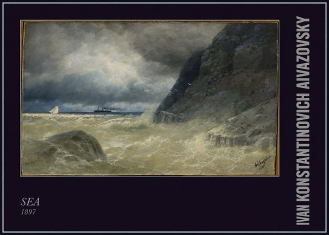 Ivan Konstantinovich Aivazovsky Sea No6 - Affiche