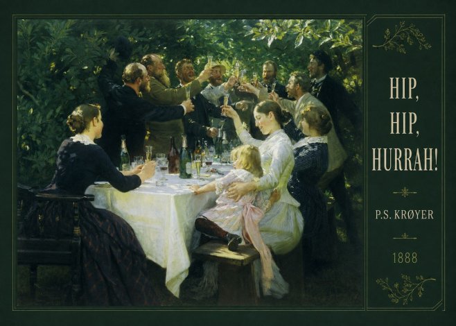 P.S. Krøyer Hip, Hip, Hurrah! No2 - Affiche