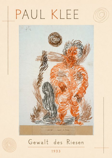 Paul Klee Gewalt Des Riesen II No1 - Affiche