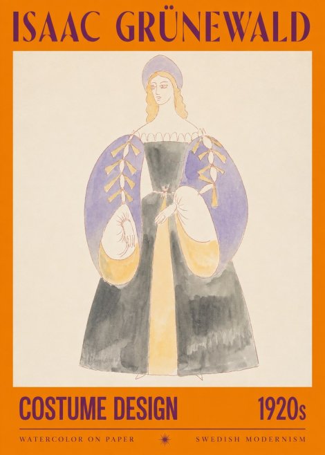Isaac Grünewald Costume Design XIV No2 - Affiche