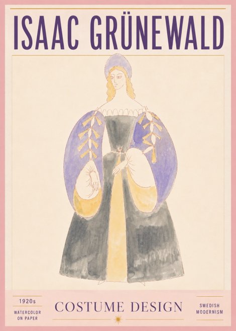 Isaac Grünewald Costume Design XIV No5 - Affiche