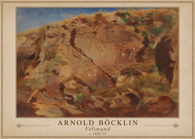 Arnold Böcklin Felswand No1 - Affiche