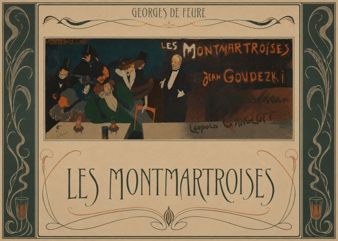 Georges de Feure Les Montmartroises No5 - Affiche